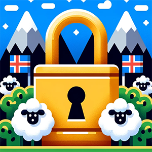 Lock surrounded by sheep, security